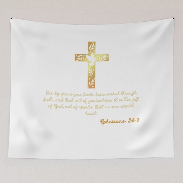 Item preview, Ephesians 2:8-9 Saved By Grace Bible Verse designed and sold by Kuzmier.