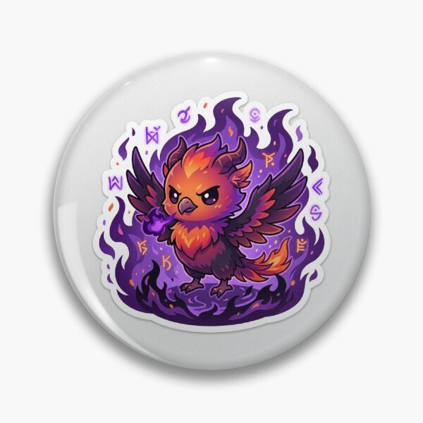 Item preview, Cute Demonic Phoenix Chibi Kawaii Fantasy Creature designed and sold by uegi.