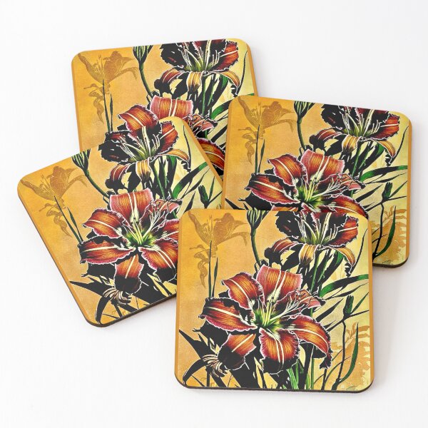 Item preview, Vintage Daylilies 9 designed and sold by ©Janis Zroback.