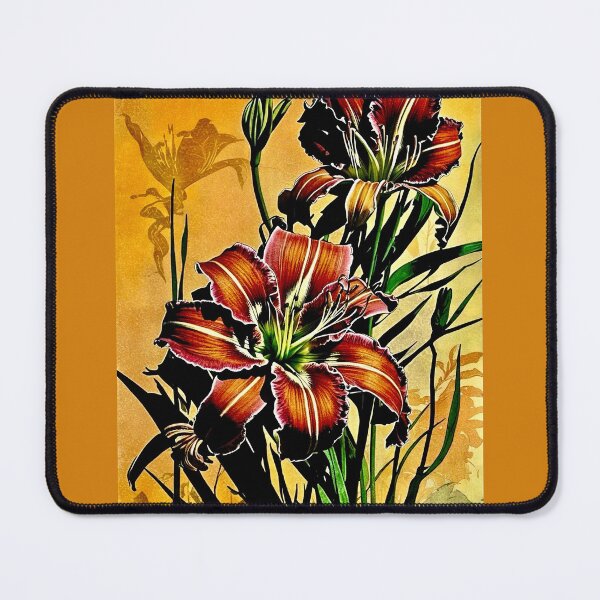 Item preview, Vintage Daylilies 9 designed and sold by ©Janis Zroback.