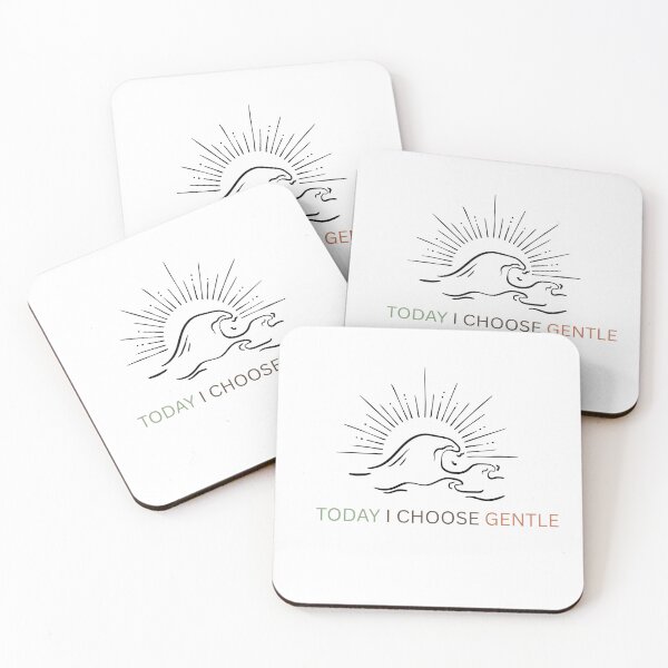 Item preview, Today I Choose Gentle Inspirational Quote designed and sold by SoftSoul.co.