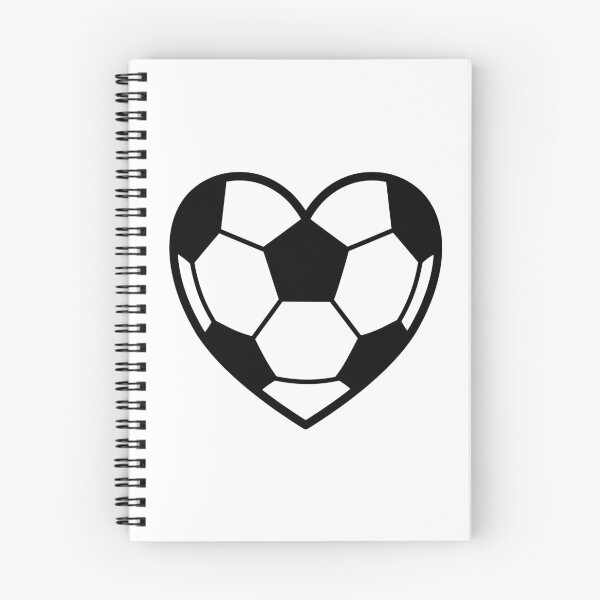 Item preview, Heart Shaped Soccer Ball Silhouette Black  designed and sold by Anne97s.
