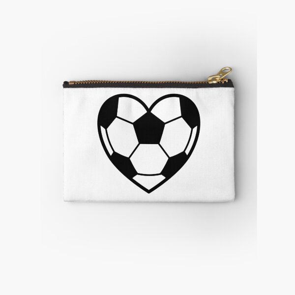 Item preview, Heart Shaped Soccer Ball Silhouette Black  designed and sold by Anne97s.