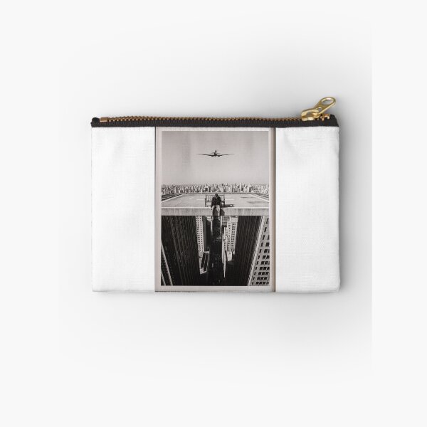Item preview, Edge of the City – Surreal Black and White Rooftop Art designed and sold by marianka91.