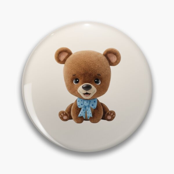 Item preview, Cute Teddy Bear with Blue Bow Tie designed and sold by AdnanoDesigns.