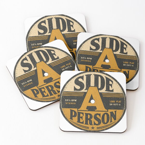 Item preview, Side A Person - Funny Vinyl Record Design designed and sold by Golden Era Studio.