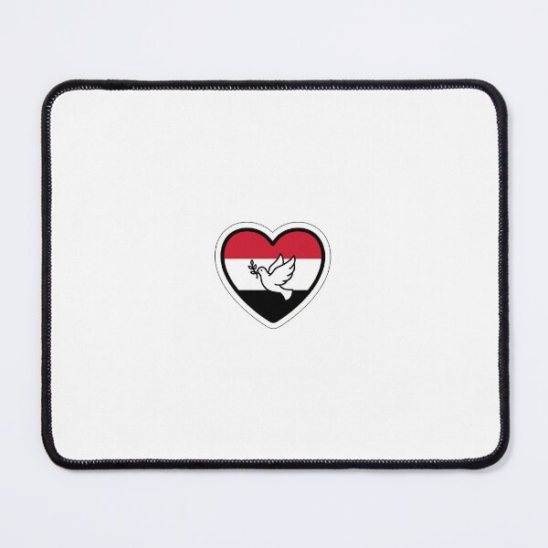 Item preview, Free Yemen Dove Heart Peace Solidarity Sticker designed and sold by Potatoxzari.