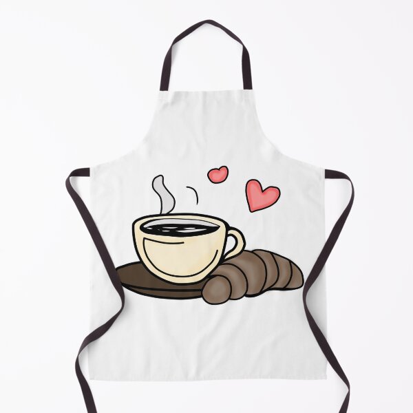 Item preview, Coffee and Croissant Cozy Breakfast | Cute Cafe Illustration designed and sold by muhammadkhafidh.