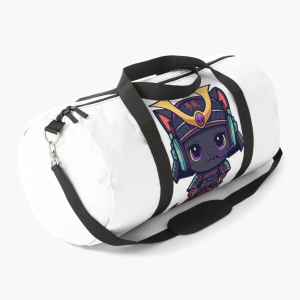 Item preview, Samurai Cat Gaming Sticker | Cute Kawaii Black Kitten with RGB Headset designed and sold by Stylestickers55.
