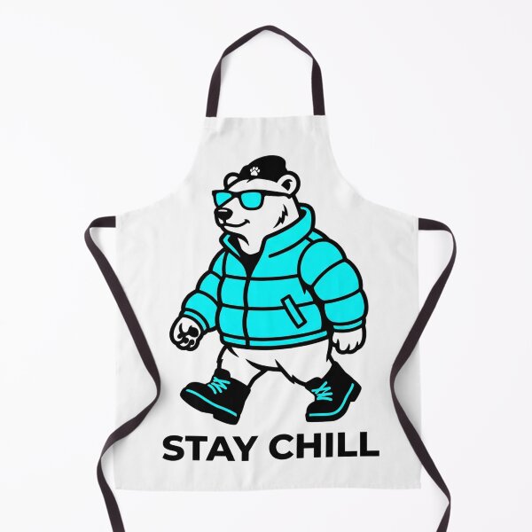 Item preview, Aesthetic Polar Bear Beanie Neon Blue Pop Sticker designed and sold by Mr-wow.