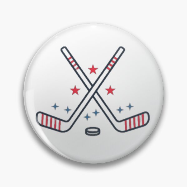 Item preview, Patriotic Ice Hockey Sticks Illustration designed and sold by DailyDoodlesBySumbul.