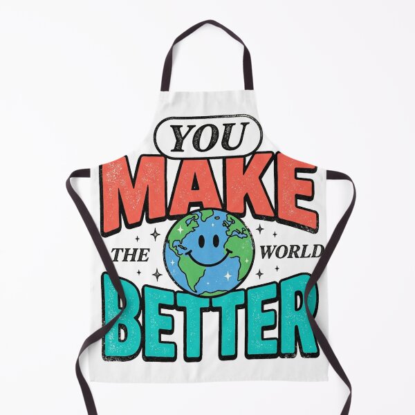 Item preview, You Make The World Better — Retro Globe Typography designed and sold by PlushFutura.