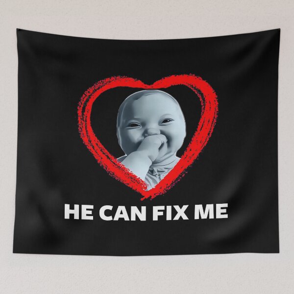 Item preview, He Can Fix Me - Funny And Cute Ai Baby Humor Meme designed and sold by Mado Shop.