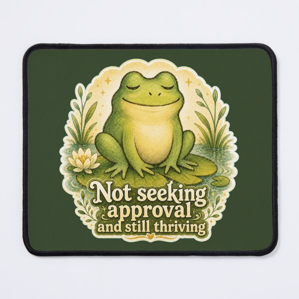 Item preview, Peaceful Frog Affirmation designed and sold by ChirpInc.
