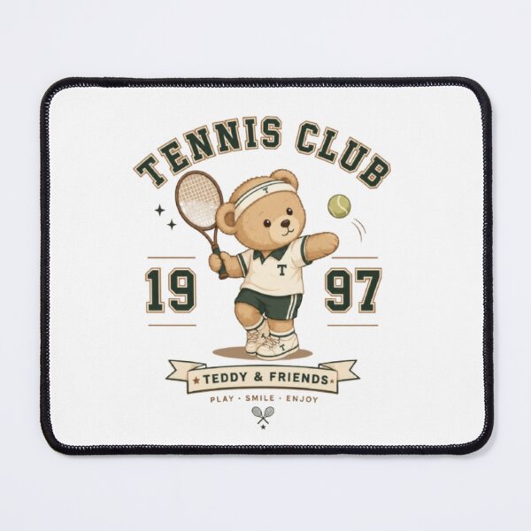 Item preview, Vintage Teddy Tennis Club Cute Bear Tennis Player Retro Sports Aesthetic designed and sold by AveniaOficial.