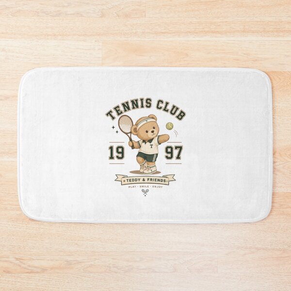 Item preview, Vintage Teddy Tennis Club Cute Bear Tennis Player Retro Sports Aesthetic designed and sold by AveniaOficial.