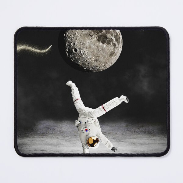 Item preview, Astronaut doing a breakdance on the moon  designed and sold by FahdSpaceArt.