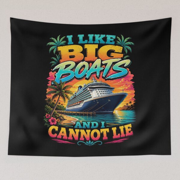 Item preview, I Like Big Boats Cruise Vacation Humor designed and sold by Victor Shadehorn.