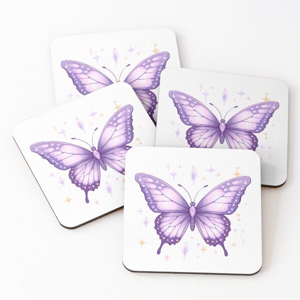 Item preview, Purple Butterfly Sticker | Lavender Butterfly Celestial Aesthetic Art designed and sold by dreamz-world.