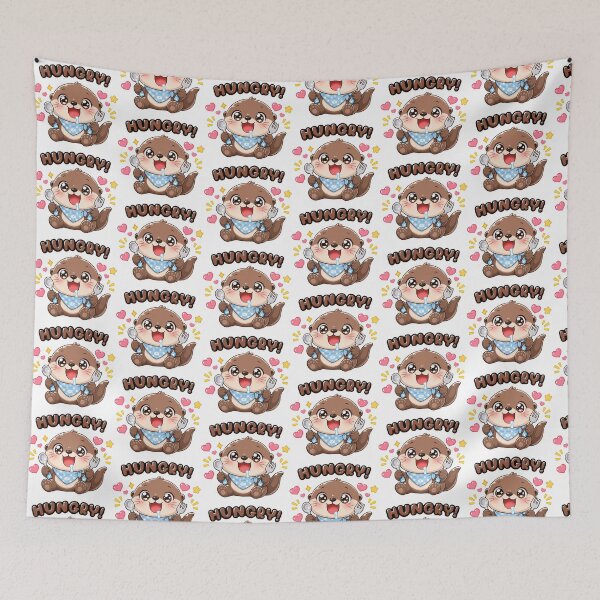 Item preview, Hungry Otter Animal Clipart designed and sold by KJackArtwork.