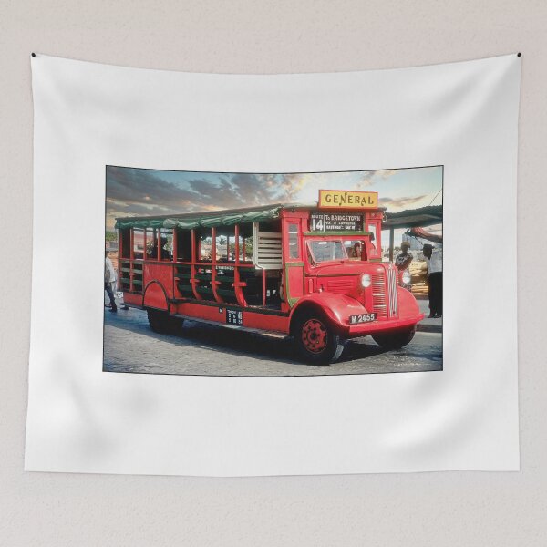 Artikelvorschau, Bridgetown, Barbados, 21. Juni 1960, Öffentlicher Nahverkehr Bus entworfen und verkauft von AMacGPhilly.