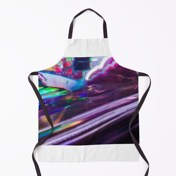 Item preview, Colorful Neon Amusement Ride In Motion Blur At Night Carnival With Fast Moving Lights designed and sold by Nmallia.