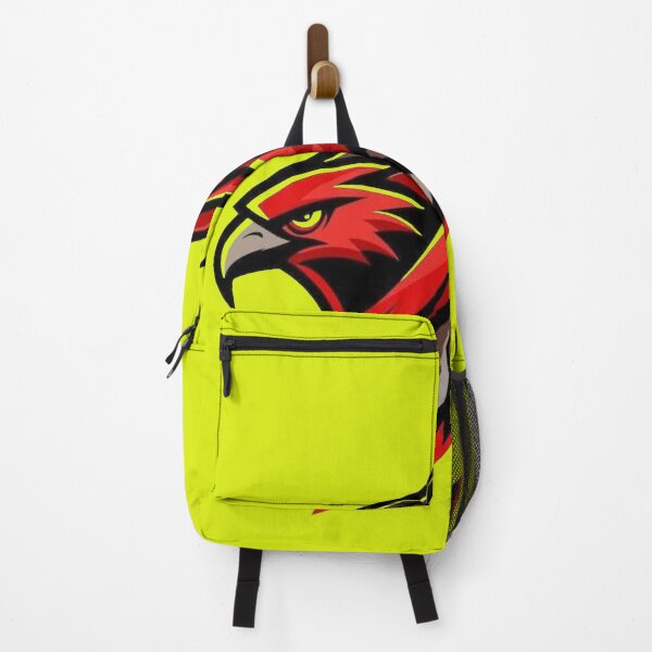 Item preview, Red Falcon in Flight – Aggressive Black and Red Mascot Logo designed and sold by RAYBIL.