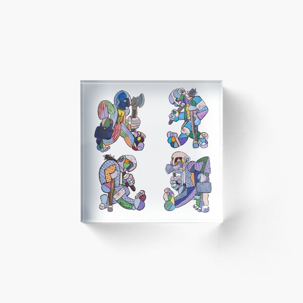 Warriors Acrylic Block