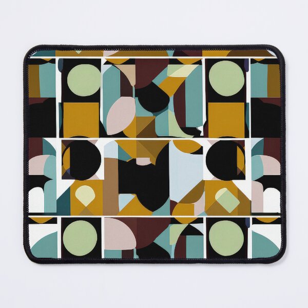 Item preview, Modern Abstract Geometric Pattern in Neutral Peach and Charcoal designed and sold by Grafititee.