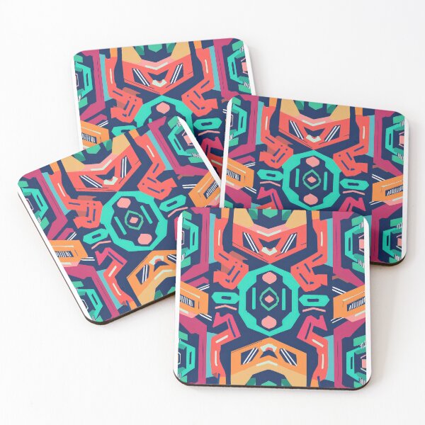 Item preview, Modern Abstract Geometric Pattern in Neutral Peach and Charcoal designed and sold by Grafititee.