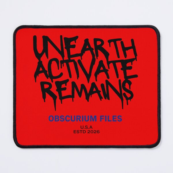 Item preview, Obscurium Files | Unearth. Activate. Remains. designed and sold by RichioBlueprint.