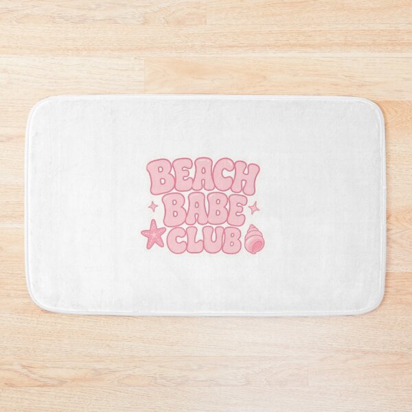 Item preview, Beach Babe Club Pink Coastal Summer Retro Aesthetic Sticker designed and sold by AveniaOficial.
