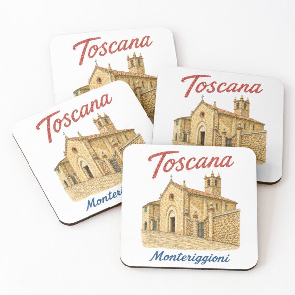Item preview, Old Stone Church in a Medieval Italian Village – Monteriggioni Tuscany designed and sold by JOANNASKAH.