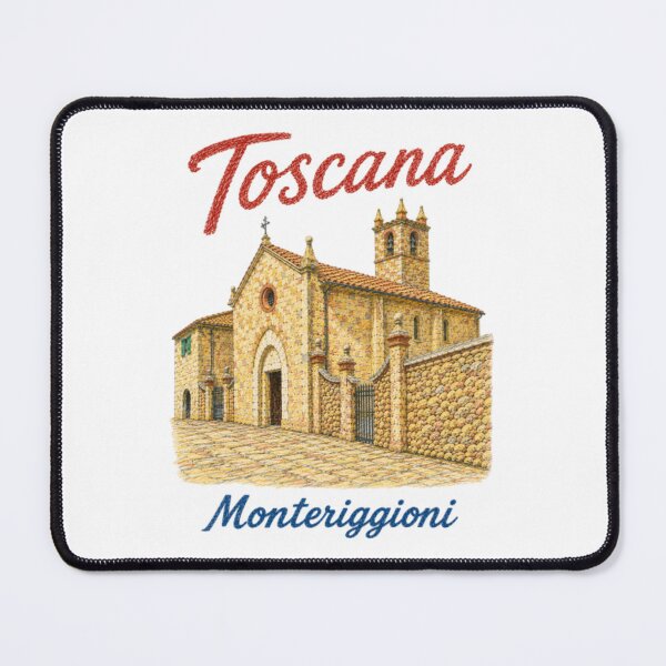 Item preview, Old Stone Church in a Medieval Italian Village – Monteriggioni Tuscany designed and sold by JOANNASKAH.