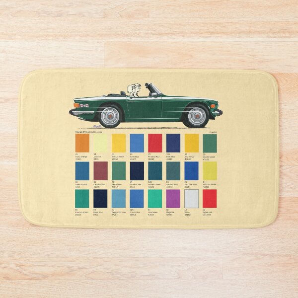 Item preview, TR6 in British Racing Green and color chart designed and sold by Bigs66.