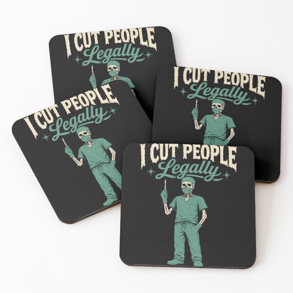 Item preview, I Cut People Legally Surgeon Skeleton Humor designed and sold by Victor Shadehorn.