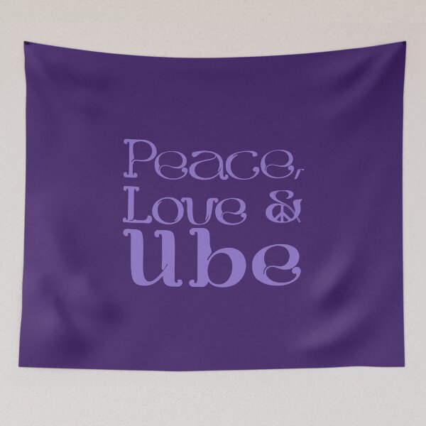 Item preview, Peace Love Ube - purple trend food designed and sold by kobyakov.