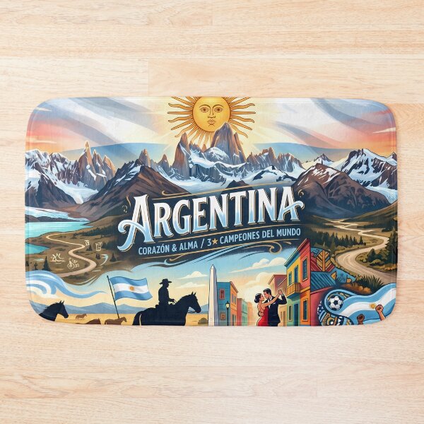 Item preview, Art Argentina Argentine Cultural Heritage Patterns Landscapes National  designed and sold by ART ATTACK ZONE.