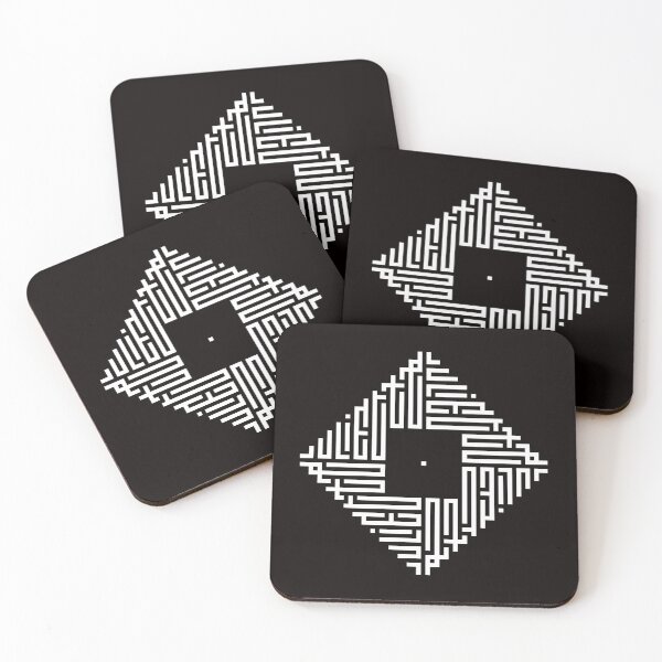 Item preview, JULIETTE | White  | Modern Geometric Kufi Calligraphy | From Name to Art   designed and sold by FOR YOUR NAME.