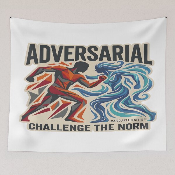 Item preview, Adversarial Challenge the Norm | Abstract Leadership & Mindset Art designed and sold by MAJCO-ART.