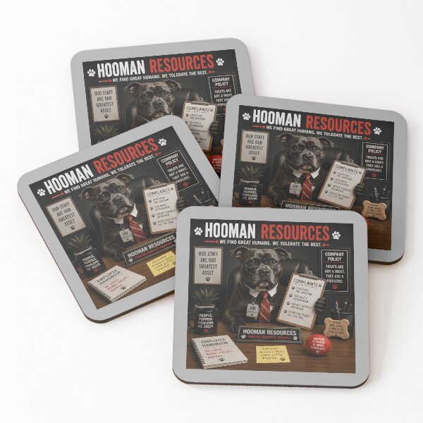 Item preview, Hooman Resources Funny Staffy HR Manager designed and sold by Hornace88studio.