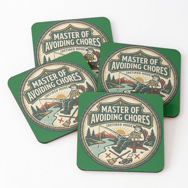 Item preview, Master of Avoiding Chores Funny Retirement Fishing Gift designed and sold by thoughtswear.