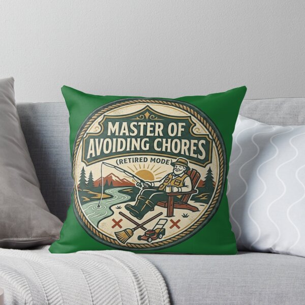 Item preview, Master of Avoiding Chores Funny Retirement Fishing Gift designed and sold by thoughtswear.