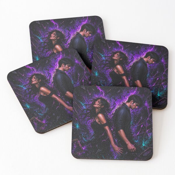 Item preview, Breaking Apart – Toxic Love Abstract Couple Art designed and sold by Out of Toxic Studio.