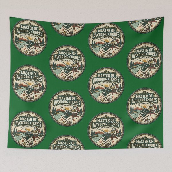 Item preview, Master of Avoiding Chores Funny Retirement Fishing Gift designed and sold by thoughtswear.