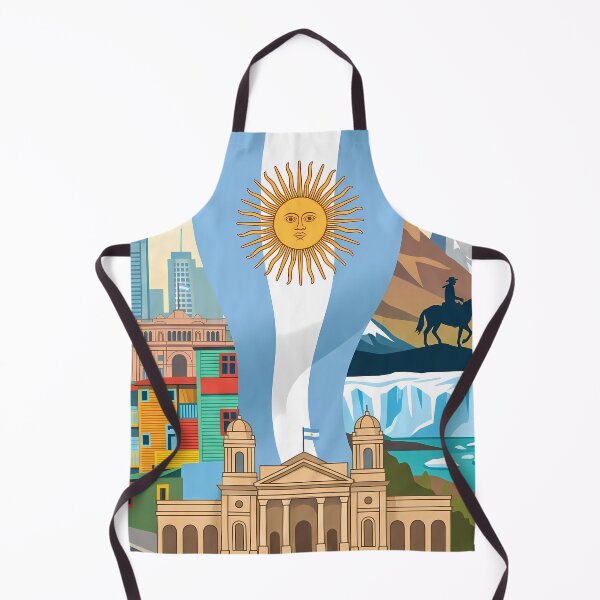 Item preview, Flag Argentina Argentine Cultural Heritage Patterns Landscapes National  designed and sold by ART ATTACK ZONE.
