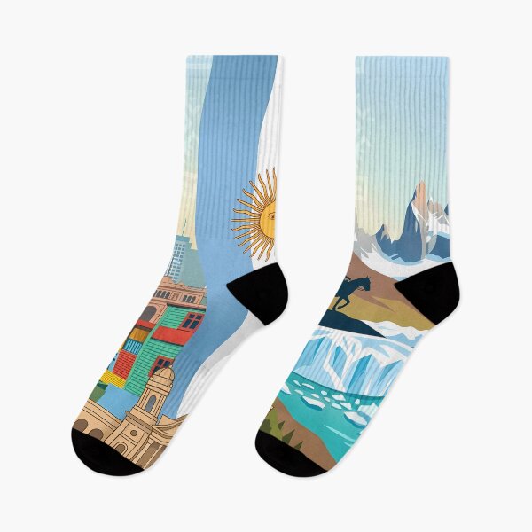 Item preview, Flag Argentina Argentine Cultural Heritage Patterns Landscapes National  designed and sold by ART ATTACK ZONE.