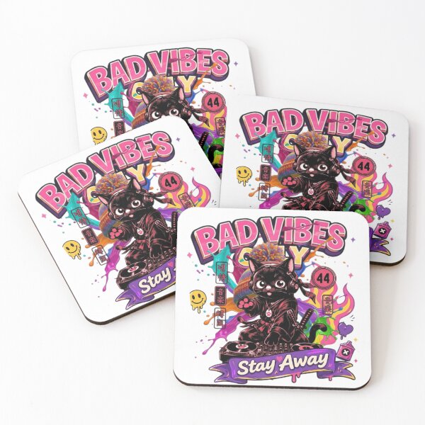 Item preview, Black Ninja Cat as DJ Illustration designed and sold by Ahmedsyde.