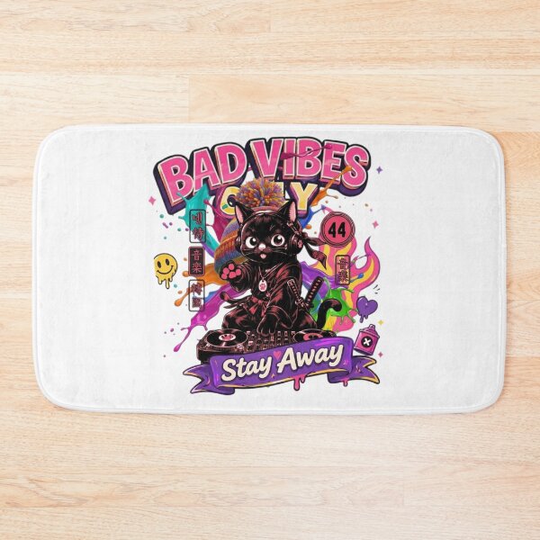 Item preview, Black Ninja Cat as DJ Illustration designed and sold by Ahmedsyde.