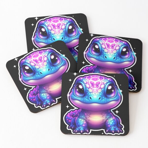 Item preview, Cute Kawaii Gecko Reptile Procreate Sticker Design designed and sold by ExploreAura Studio.